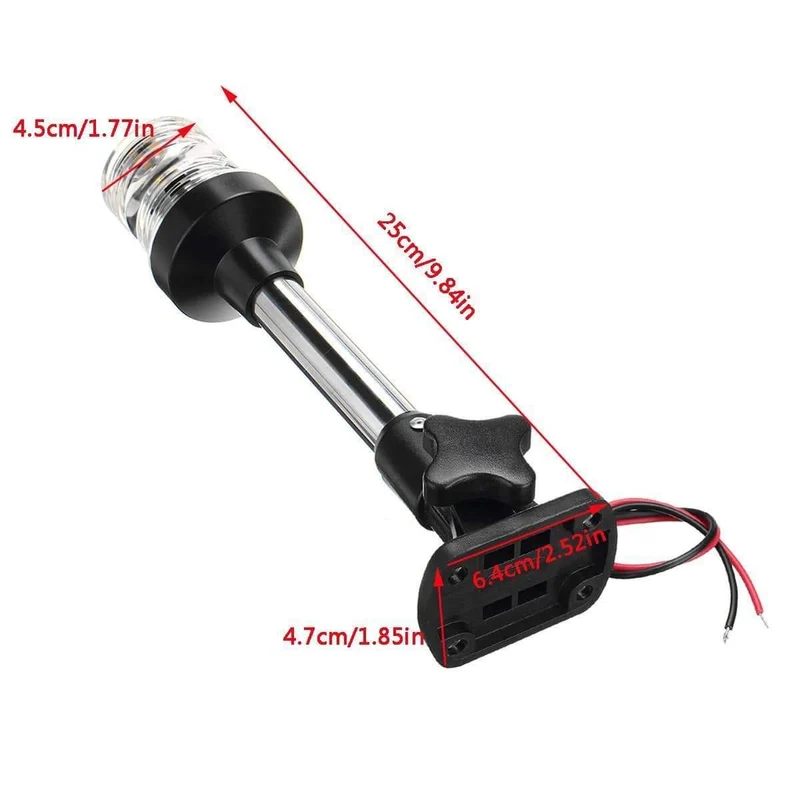 12V-24V Pactrade Marine Boot Falten Unten Falten LED Navigation Licht Für Yacht Boot Heck Anker licht Segeln Signal Licht