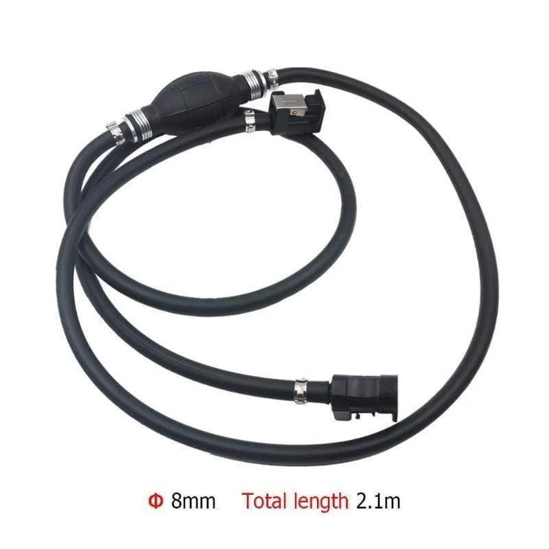 8mm Gummi Kraftstoff Pumpe Kraftstoff Linie Schlauch Außenbordmotor Benzin Tank Anschlüsse Kit Moteur Bateau Für Auto Boot Marine