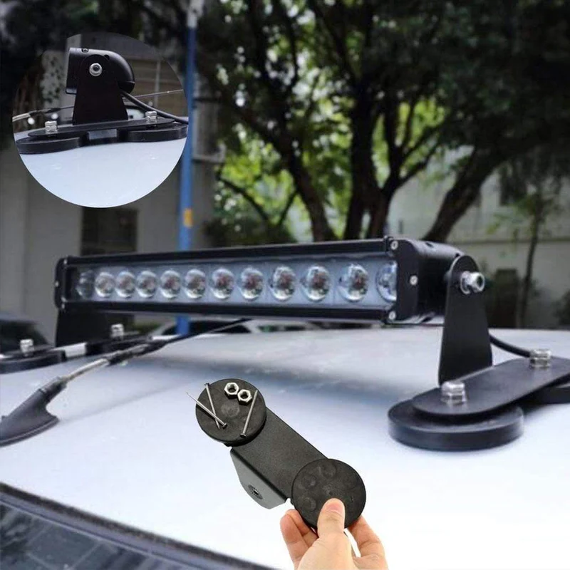 1 Paar Starke Magnethalterung Halter Basis Dach LED Lichtleiste Für Auto SUV