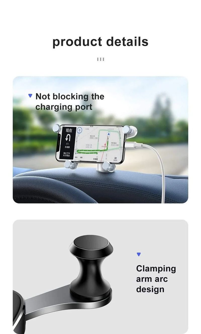 Baseus Gravity Autotelefonhalter für iPhone X 11 XR Samsung Xiaomi Smartphone Dashboard GPS-Ständer Mobile Unterstützung Autohalterung