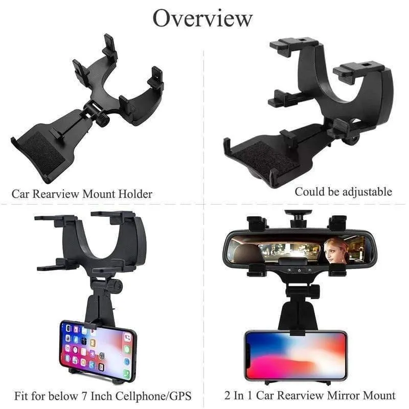 Universal Auto Auto Rückspiegel Halterung Ständer Halter Cradle für Handy GPS