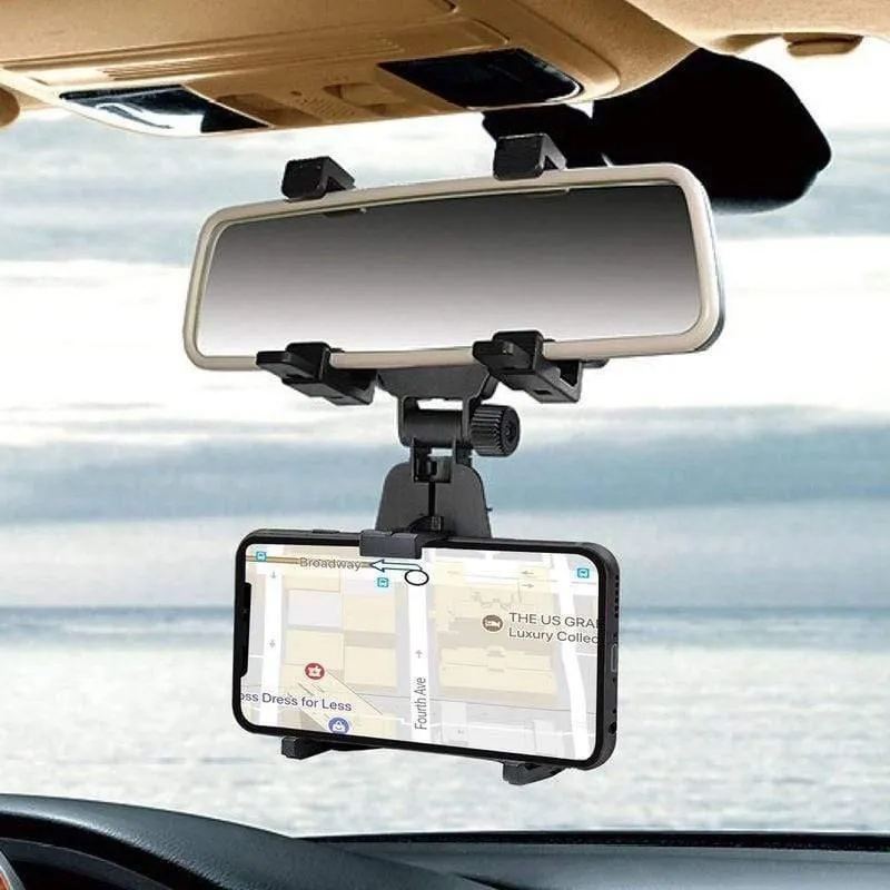 Universal Auto Auto Rückspiegel Halterung Ständer Halter Cradle für Handy GPS