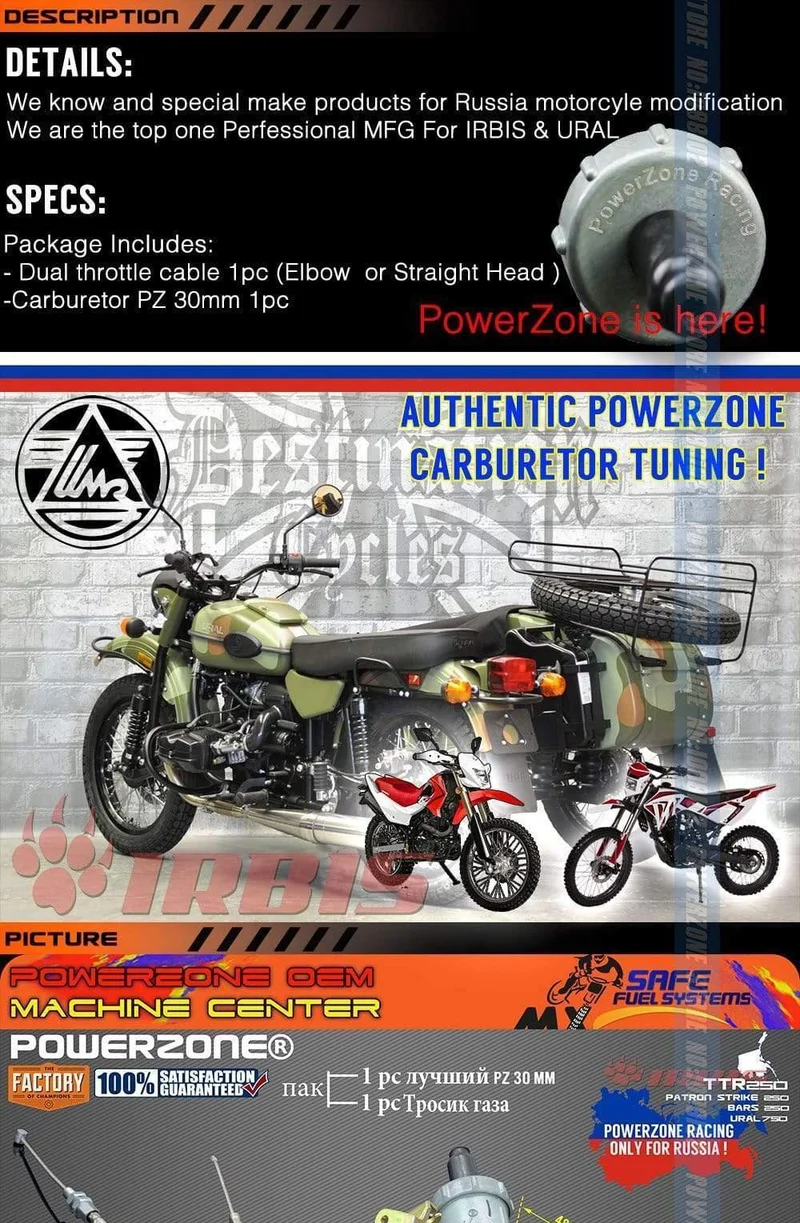 PZ30 30mm Vergaser Beschleunigungspumpe Racing 200cc 250cc Für Keihin ABM IRBIS TTR 250 Mit Doppelgaszug