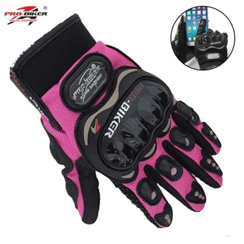 KTMGP Knight Vollfinger kleine Größe S rosa orange schwarz Damen Motorradhandschuhe Moto Mujer Luva Moto Race Weiblich Touchscreen Gl