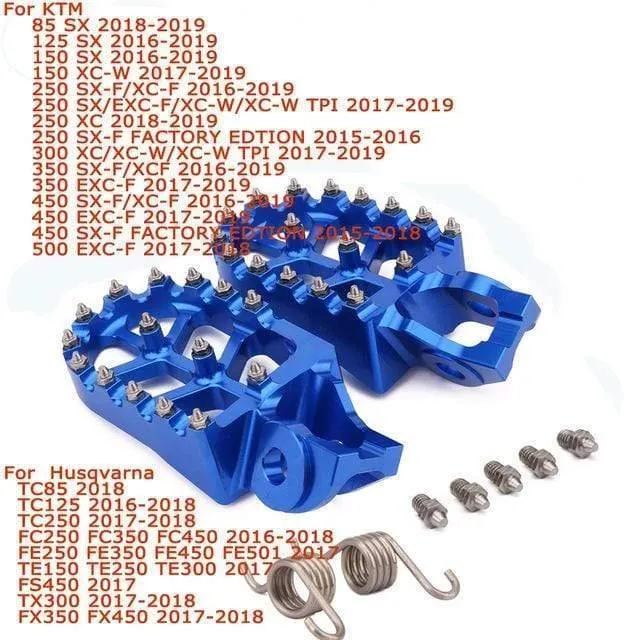Fußrasten Fußrasten Fußrasten Pedale für KTM SX SXF EXC XC XCF XCW XCFW 65 85 125 150 200 -250 ADVENTURE