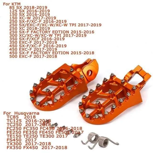 Fußrasten Fußrasten Fußrasten Pedale für KTM SX SXF EXC XC XCF XCW XCFW 65 85 125 150 200 -250 ADVENTURE