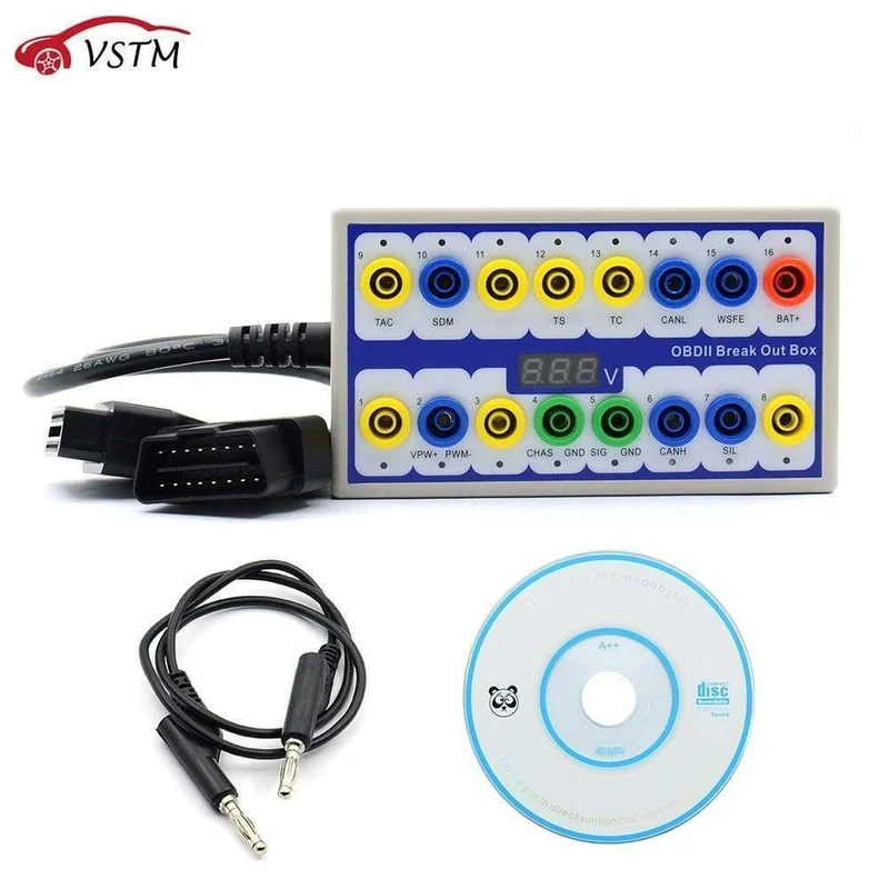 OBDII Protokoll Detektor Auto OBD Breakout Box Breakout Tool OBD2 Pin Out BOX