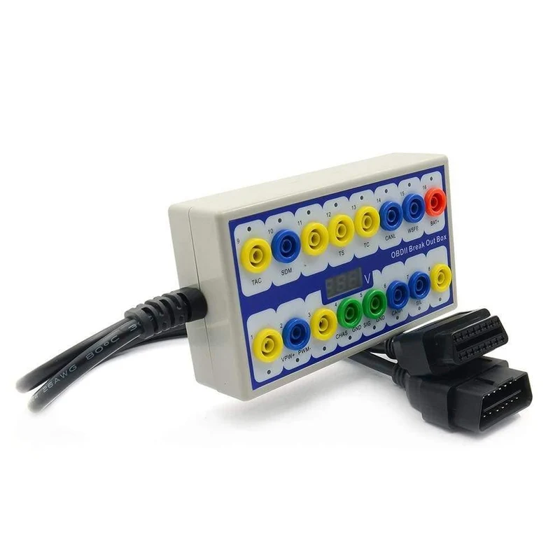 OBDII Protokoll Detektor Auto OBD Breakout Box Breakout Tool OBD2 Pin Out BOX