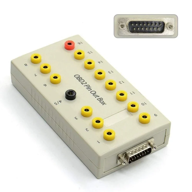 OBDII Protokoll Detektor Auto OBD Breakout Box Breakout Tool OBD2 Pin Out BOX