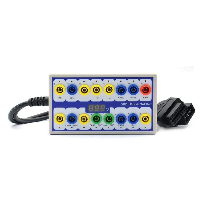 OBDII Protokoll Detektor Auto OBD Breakout Box Breakout Tool OBD2 Pin Out BOX