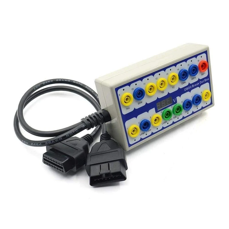 OBDII Protokoll Detektor Auto OBD Breakout Box Breakout Tool OBD2 Pin Out BOX