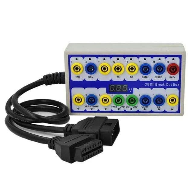 OBDII Protokoll Detektor Auto OBD Breakout Box Breakout Tool OBD2 Pin Out BOX