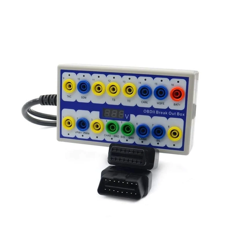 OBDII Protokoll Detektor Auto OBD Breakout Box Breakout Tool OBD2 Pin Out BOX