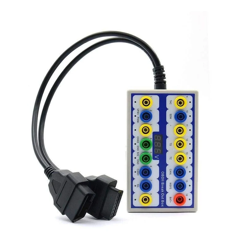 OBDII Protokoll Detektor Auto OBD Breakout Box Breakout Tool OBD2 Pin Out BOX