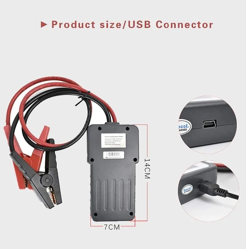 Micro200 DiagnosetoolsAuto Autobatterie-Tools Autofabrik für Autos CCA100-2000 Batterietester Autotester-Tools