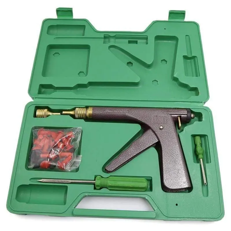 Vakuum-Reifenreparaturpistolen-Kit Motorrad Elektrofahrrad Vakuum-Reifenreparatur-Tools Pannenstopfen-Reparaturblock Luftleck-Kit