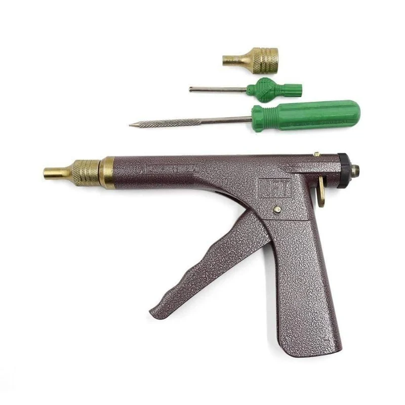 Vakuum-Reifenreparaturpistolen-Kit Motorrad Elektrofahrrad Vakuum-Reifenreparatur-Tools Pannenstopfen-Reparaturblock Luftleck-Kit