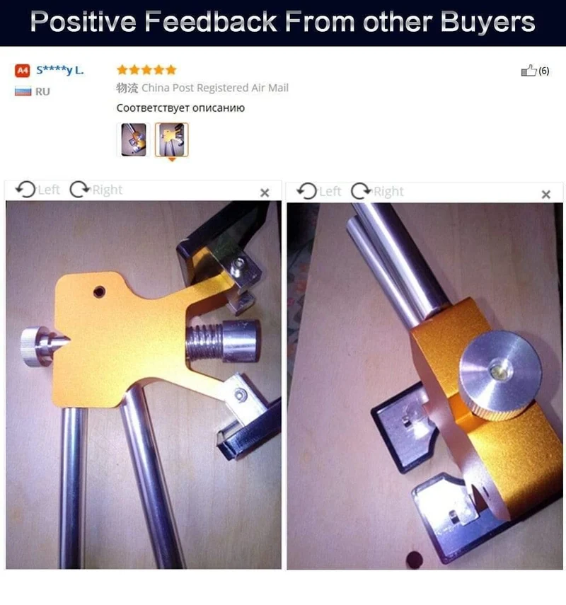 PDR-Tools Professioneller Dellenreparatur-Heber, Set zur Dellenentfernung für die Karosserie, Klebepistole und Sticks, Dellenreparatur ohne Lackierung, T-Stange-Abzieher