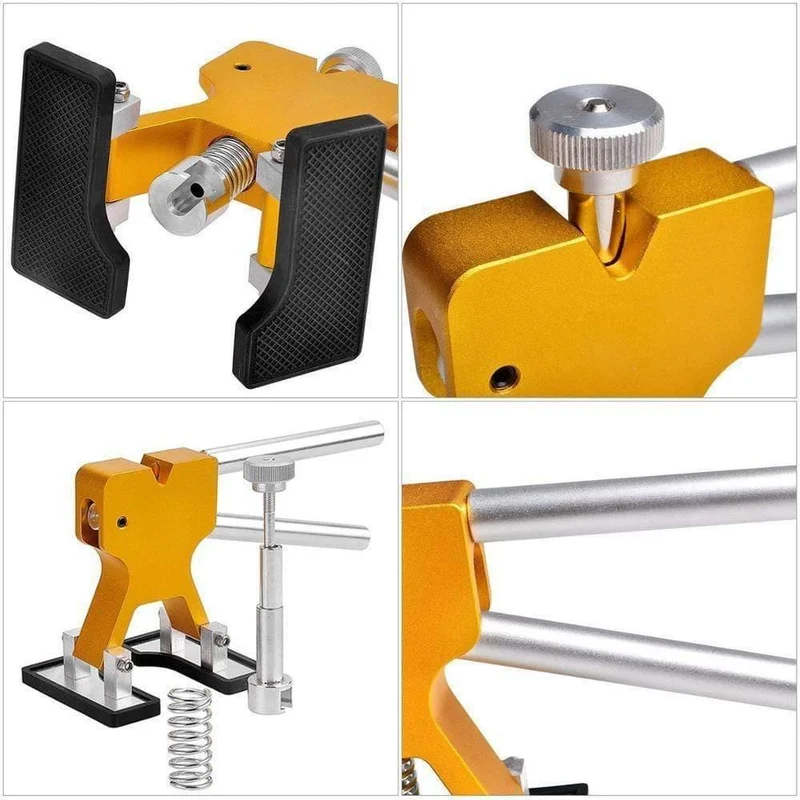 PDR-Tools Professioneller Dellenreparatur-Heber, Set zur Dellenentfernung für die Karosserie, Klebepistole und Sticks, Dellenreparatur ohne Lackierung, T-Stange-Abzieher