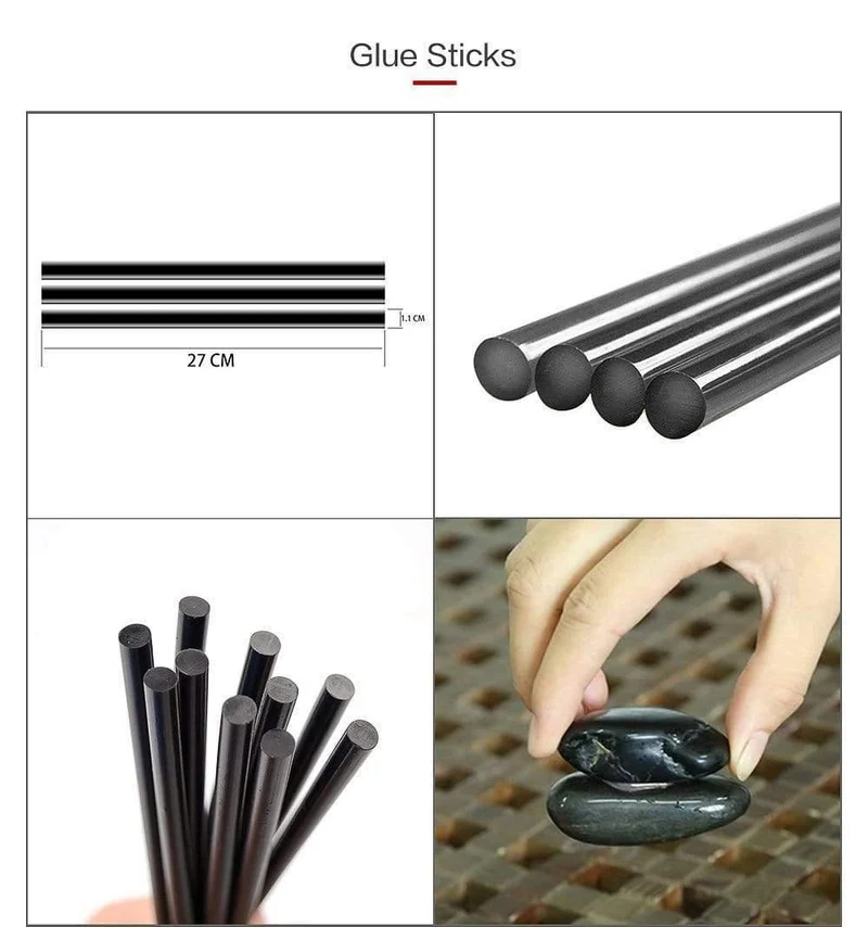 PDR-Tools Professioneller Dellenreparatur-Heber, Set zur Dellenentfernung für die Karosserie, Klebepistole und Sticks, Dellenreparatur ohne Lackierung, T-Stange-Abzieher