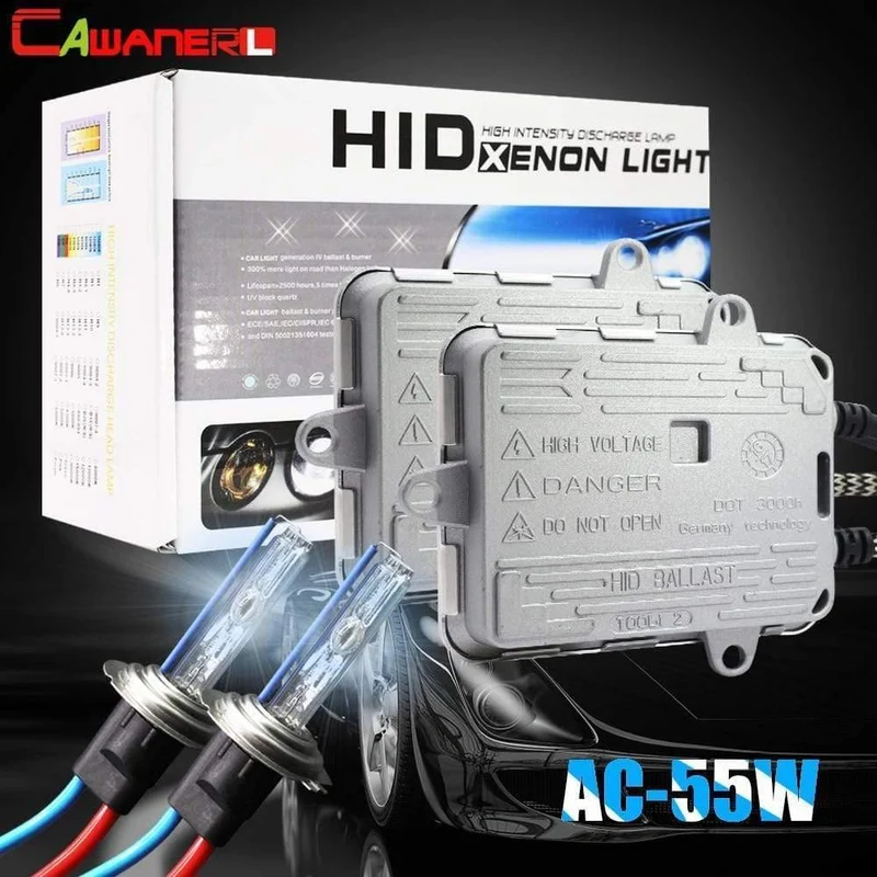 55W Auto Xenon Licht HID Kit Slim Ballast AC Birne Scheinwerfer Nebelscheinwerfer H1 H7 H8 H11 9005 HB3 3000K 4300K 6000K 8000K 12V