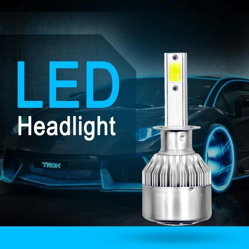 C6 H1 H3 Led-scheinwerfer Hulbs H7 LED-autoscheinwerfer H4 880 H11 HB3 9005 HB4 9006 H13 6000W 72V 12V 24LM Autoscheinwerfer