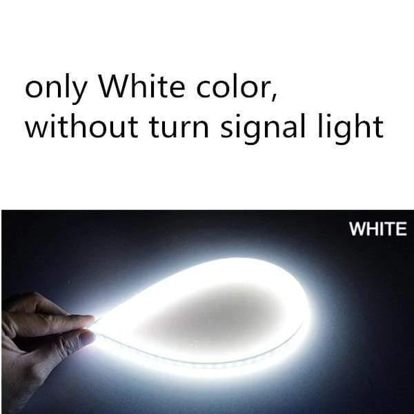 2x Ultrafeinen Autos DRL LED Tagfahrlicht Weiß Blinker Gelb Führungsstreifen für Scheinwerfer Montage Drop Shipping