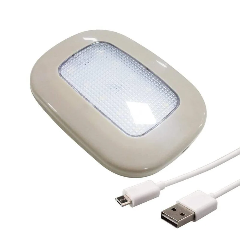 Auto LED USB Lademagnet Kofferraum Tag Kuppel Gepäck Lichter Fach Lesen Innen Lampe Universal 1Pcs