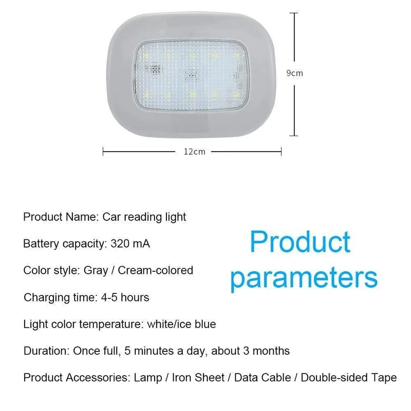 Auto LED USB Lademagnet Kofferraum Tag Kuppel Gepäck Lichter Fach Lesen Innen Lampe Universal 1Pcs