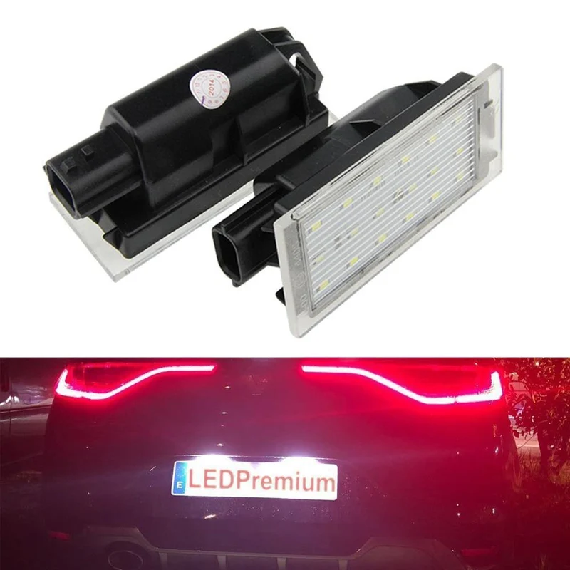 2x LED Kennzeichenbeleuchtung für Renault Megane 4 IV Fastback Canbus