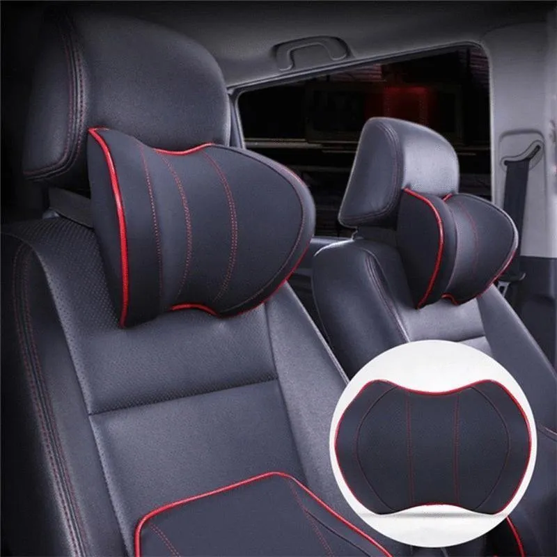 Autositz Kopfnackenstütze Massage Auto Kissen Raum Speicher Nacken Kopfstütze Auto Abdeckung Fahrzeugkissensitz Kopfstütze Zubehör