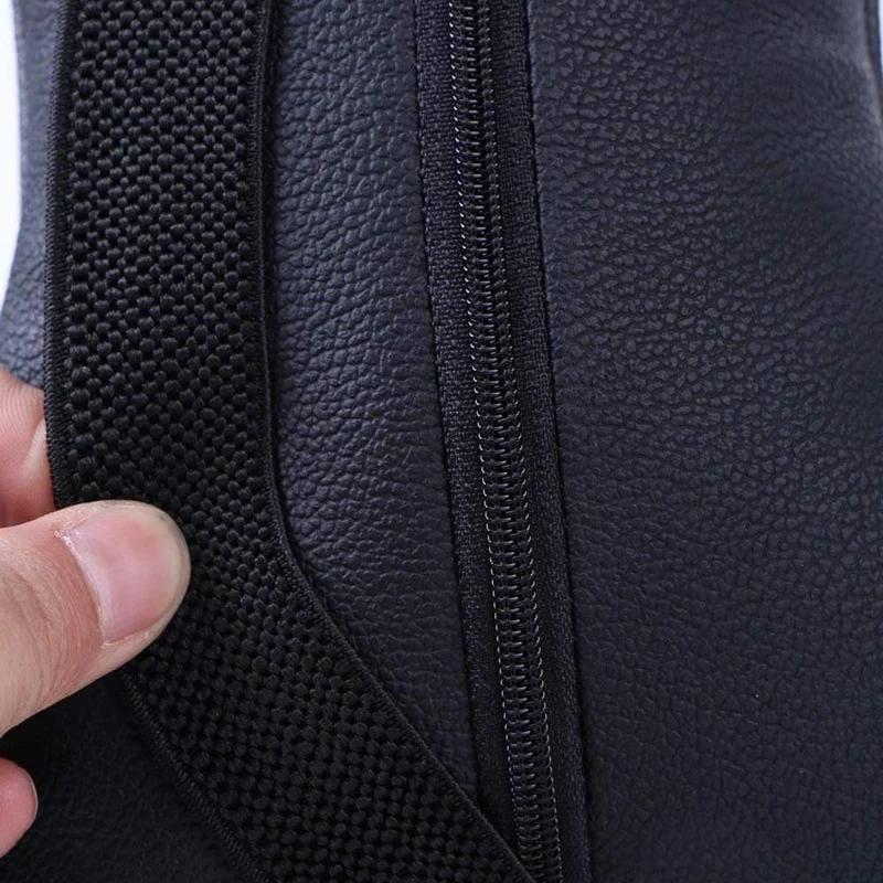 2 Stück Kunstleder-Autokissen zum Schutz Ihres Nackens/Auto-Kopfstütze, lochgrabendes Design/Autozubehör, Sicherheits-Nackenkissen