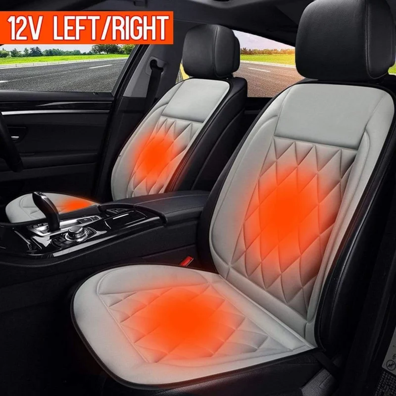 12V beheizte Autositzbezüge Kissen Universal-Sitzheizung für Winterheizung Thermo-Sitzpolster Autozubehör