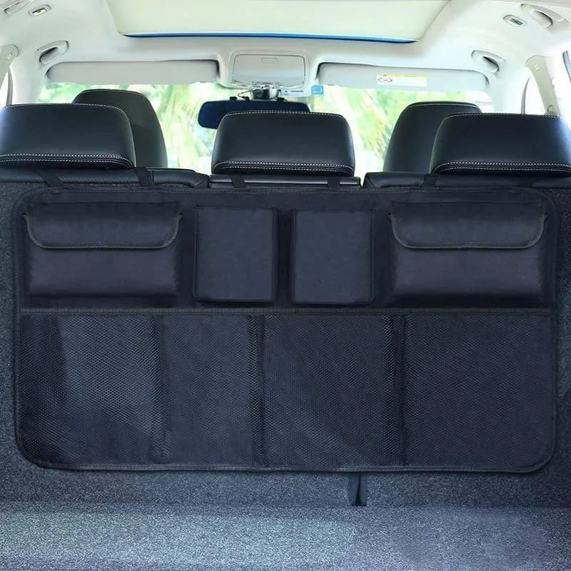 Auto Hinten Sitz Zurück Lagerung Tasche Multi Hängende Netze Tasche Trunk Bag Organizer Auto Verstauen Aufräumen Innen Zubehör Liefert