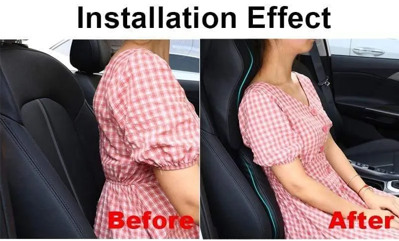 Auto Kissen 3D Memory Foam Auto Nackenkissen PU Leder Auto Sitzkissen Lordosenstütze Universal Rückenkissen Auto Zubehör