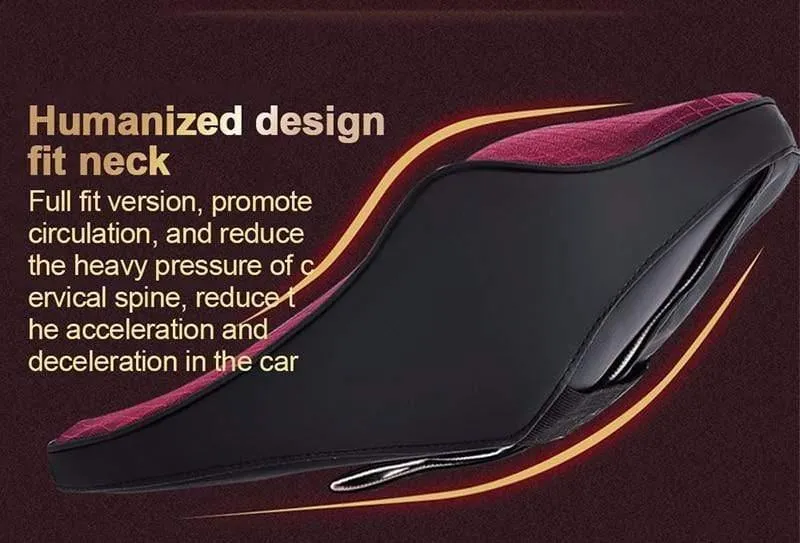 Auto Kissen 3D Memory Foam Auto Nackenkissen PU Leder Auto Sitzkissen Lordosenstütze Universal Rückenkissen Auto Zubehör