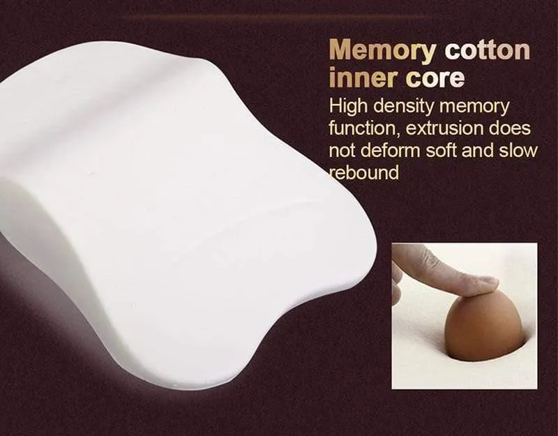 Auto Kissen 3D Memory Foam Auto Nackenkissen PU Leder Auto Sitzkissen Lordosenstütze Universal Rückenkissen Auto Zubehör