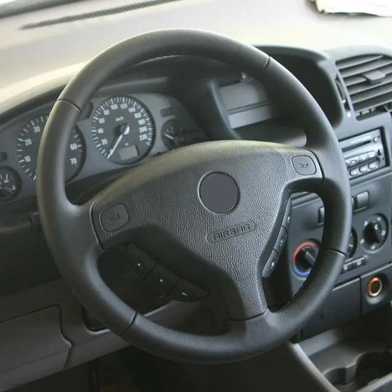 Schwarze Kunstleder-Lenkradabdeckung für Opel Zafira A 1999-2005 Buick Sail Opel Astra GH 1998-2007 Radabdeckung