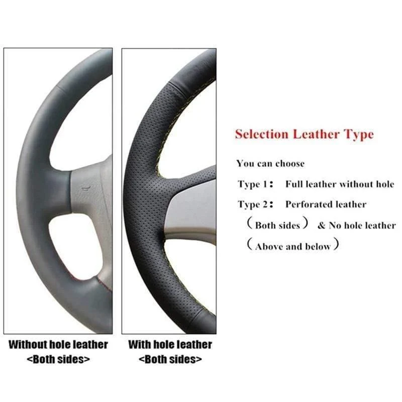 Schwarze Kunstleder-Lenkradabdeckung für Opel Zafira A 1999-2005 Buick Sail Opel Astra GH 1998-2007 Radabdeckung