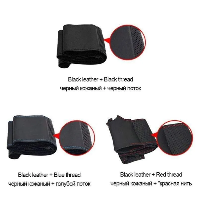 Schwarze Kunstleder-Lenkradabdeckung für Opel Zafira A 1999-2005 Buick Sail Opel Astra GH 1998-2007 Radabdeckung