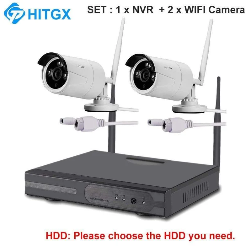 Videoüberwachungskamerasystem Wireless CCTV-Kit 1080P IP NVR-Kit IP-Kamera Outdoor-Sicherheitssystem Videoüberwachungskit