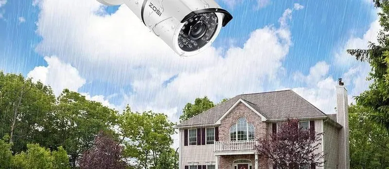 Überwachungskamera-System-Kit 4PCS 5MP HD IP-Kamera für den Außenbereich Wasserdichte CCTV-Videoüberwachung NVR-Set 1TB