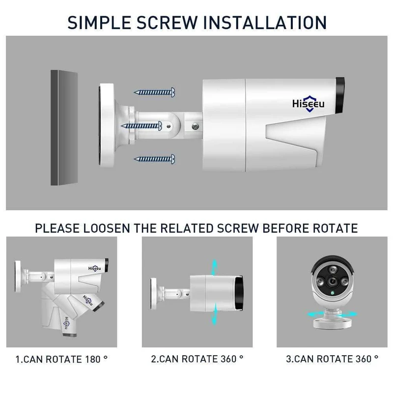 CCTV-System 8ch HD Wireless NVR-Kit 3TB HDD Outdoor IR Nachtsicht IP Wifi Kamera Sicherheitssystem Überwachung Hiseeu