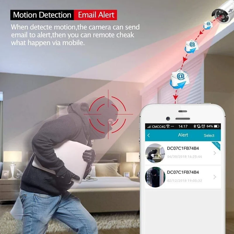 CCTV-System 8ch HD Wireless NVR-Kit 3TB HDD Outdoor IR Nachtsicht IP Wifi Kamera Sicherheitssystem Überwachung Hiseeu