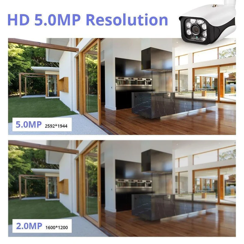 Outdoor-Kamera CCTV-Videoüberwachungsset Home Security Camera System App anzeigen