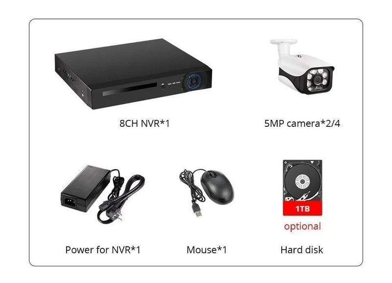 Outdoor-Kamera CCTV-Videoüberwachungsset Home Security Camera System App anzeigen