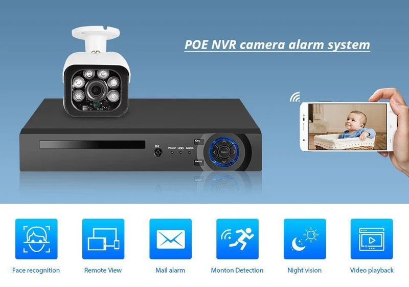 Outdoor-Kamera CCTV-Videoüberwachungsset Home Security Camera System App anzeigen