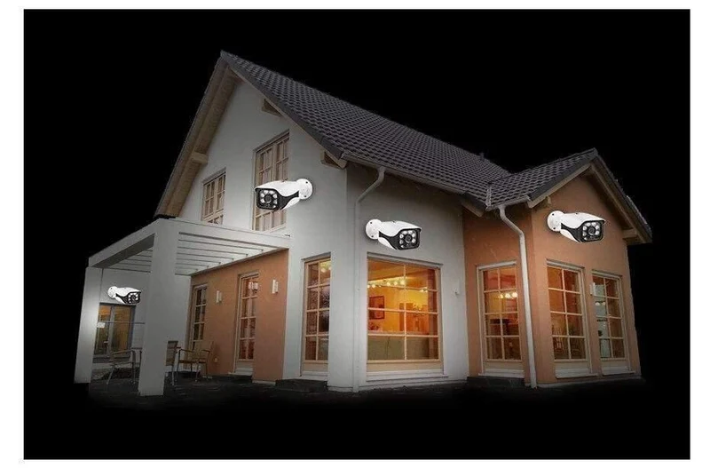 Outdoor-Kamera CCTV-Videoüberwachungsset Home Security Camera System App anzeigen
