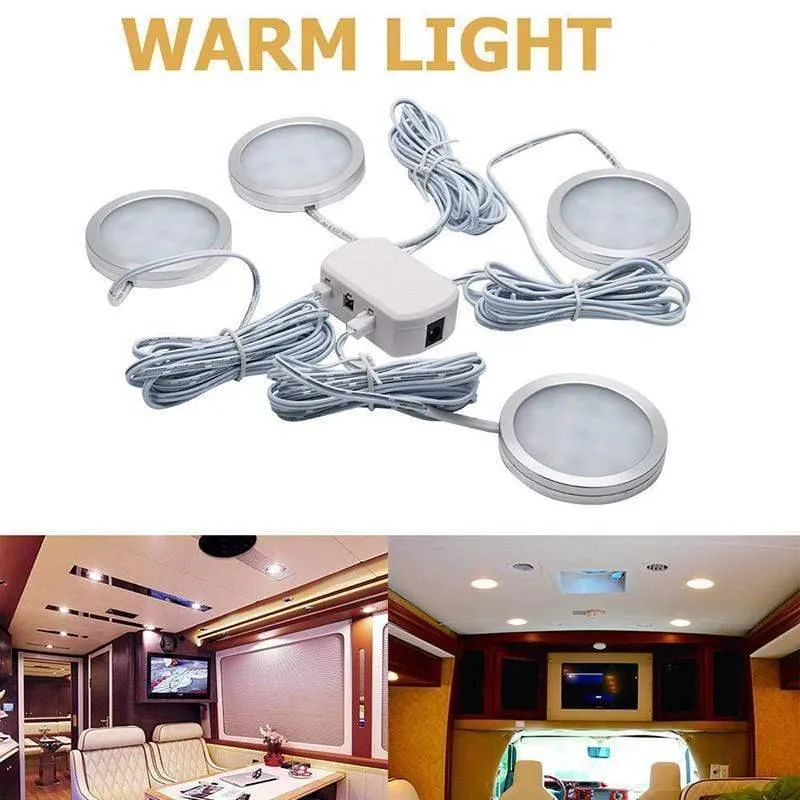 4x 12V LED Innenstrahler Warmes Licht Für Reisemobil Wohnwagen Reisemobil Lampe