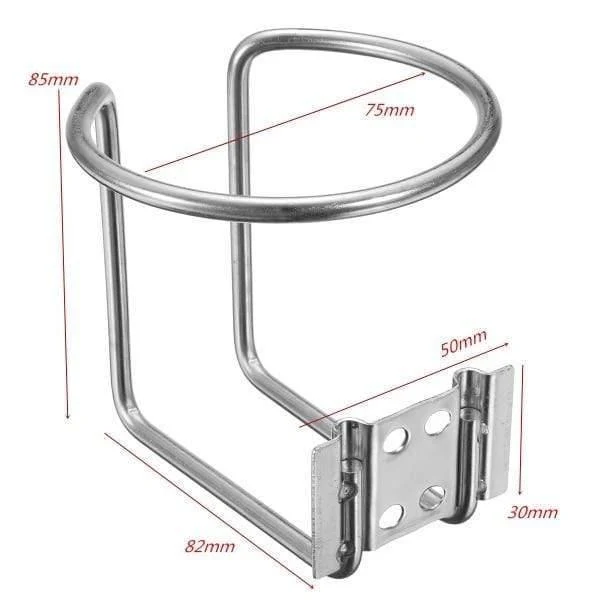 2 stücke Universal-Boot Ring Getränkehalter Wasser Getränk Getränkeflasche Ständer Halter Für Marine Boot Yacht Lkw RV 304 Edelstahl stahl